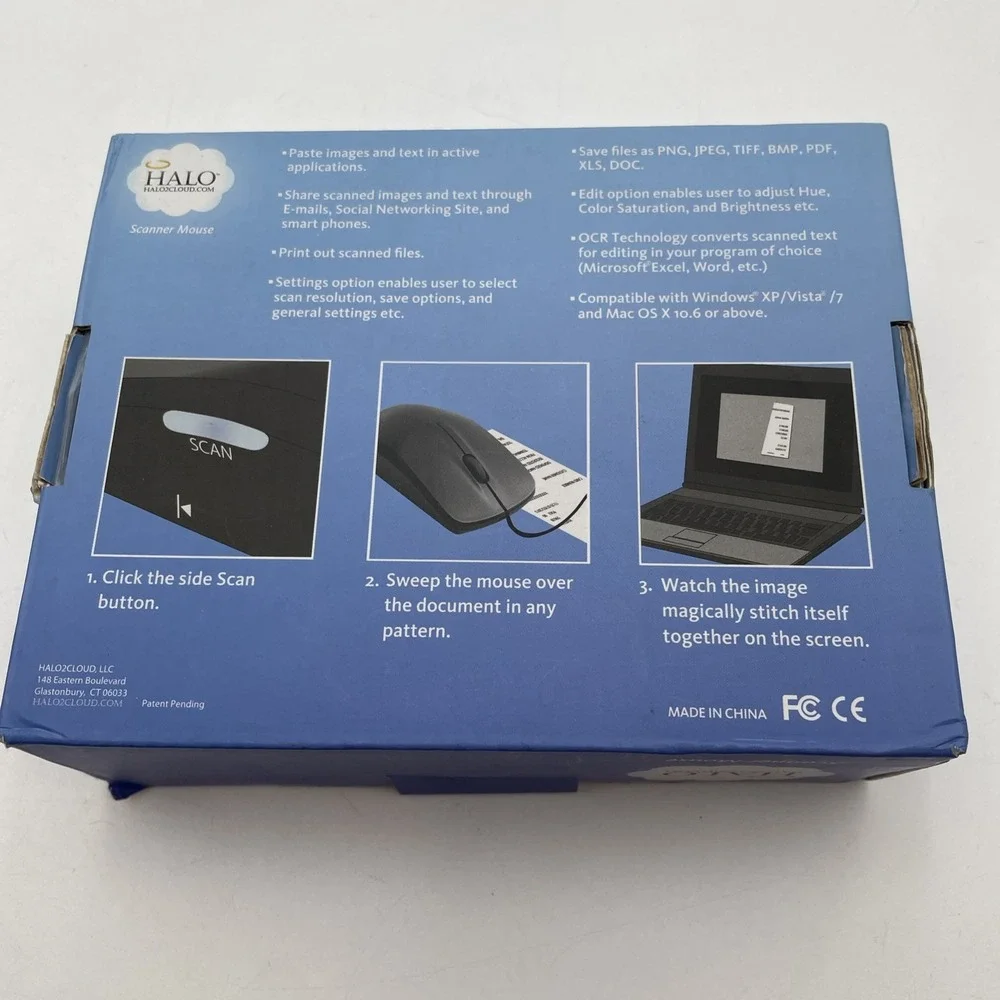 Halo Scanner Mouse USB Photo/Document Scanner & Laser Mouse Software Manual  NEW